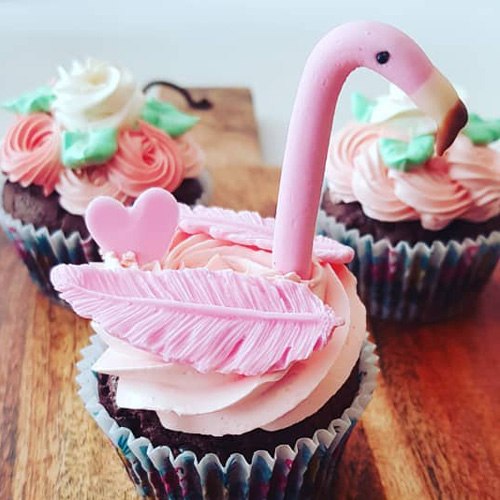 cupcakes flamingo